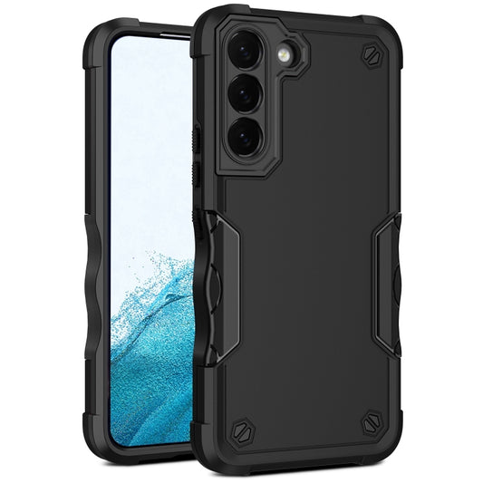 For Samsung Galaxy S22+ 5G Non-slip Armor Phone Case(Black) - Samsung Accessories by buy2fix | Online Shopping UK | buy2fix
