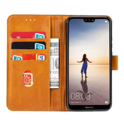 For Huawei P20 Lite GUSSIM Business Style Horizontal Flip Leather Case with Holder & Card Slots & Wallet(Khaki) - Mobile Accessories by GUSSIM | Online Shopping UK | buy2fix