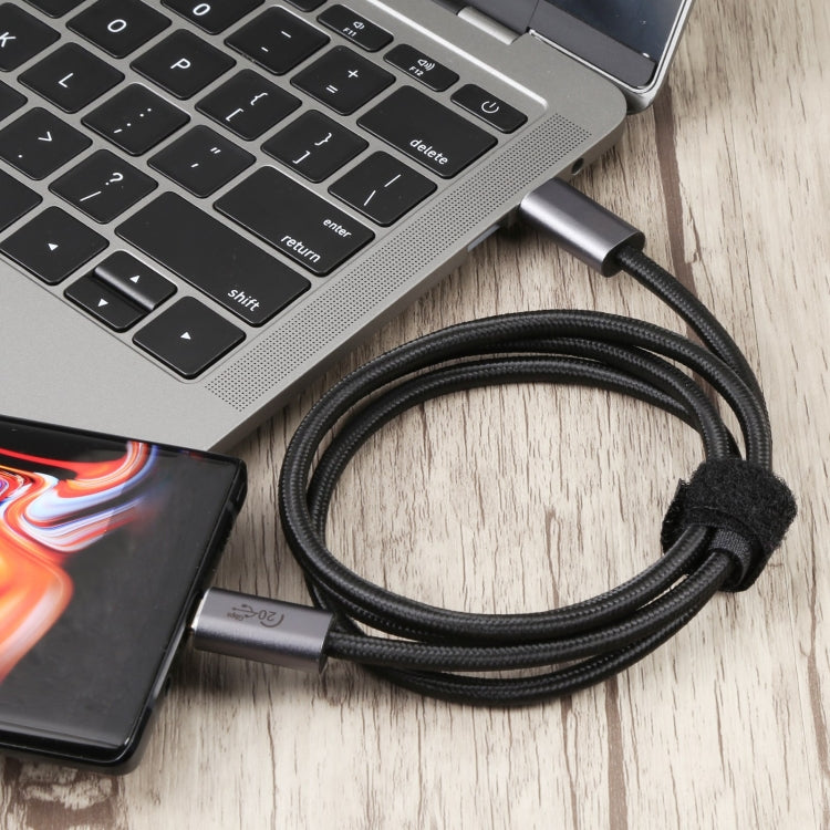 20Gbps USB 3.2 USB-C / Type-C Male to USB-C / Type-C Male Braided Data Cable, Cable Length:3m(Black) - Computer & Networking by buy2fix | Online Shopping UK | buy2fix