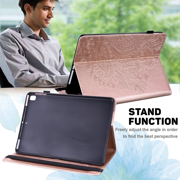 Peacock Embossed Pattern TPU + PU Leather Smart Tablet Case with Sleep / Wake-up For iPad 10.2 2019 / Pro 10.5 inch(Rose Gold) - iPad Pro 10.5 inch Cases by buy2fix | Online Shopping UK | buy2fix