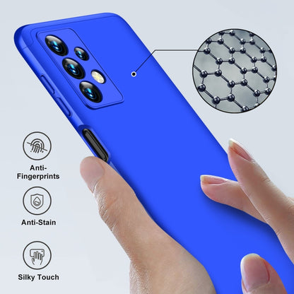 For Samsung Galaxy A23 GKK Three Stage Splicing Full Coverage PC Phone Case(Blue) - Galaxy Phone Cases by GKK | Online Shopping UK | buy2fix