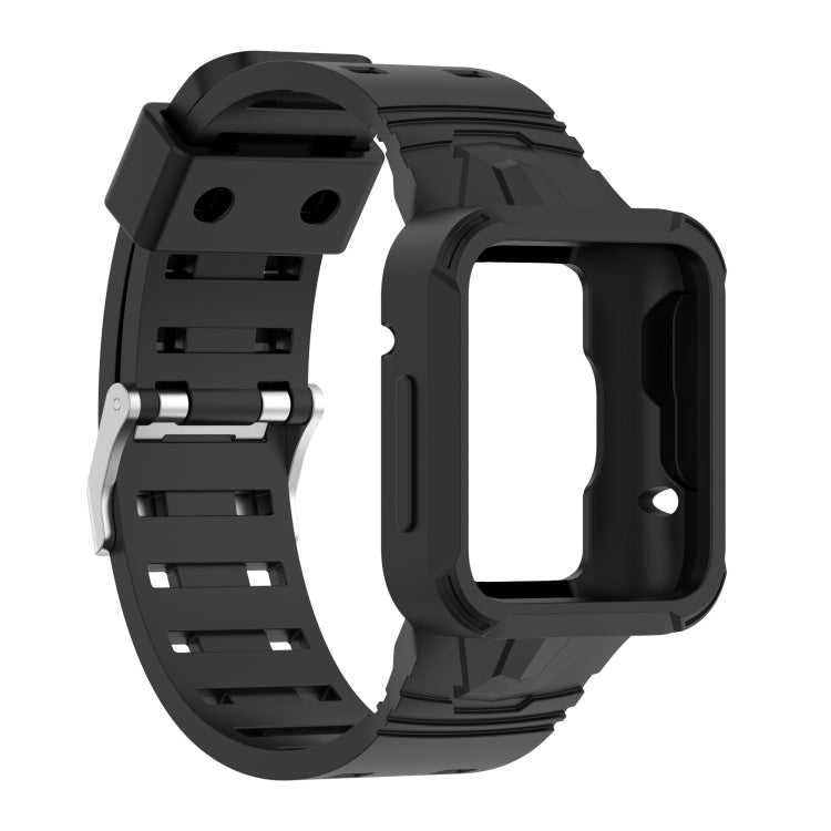 For Xiaomi Redmi Watch 2 Lite/Watch Lite 2/Watch Lite/Redmi Watch 2/Redmi Watch Silicone Integrated Watch Band(Black) - Watch Bands by buy2fix | Online Shopping UK | buy2fix