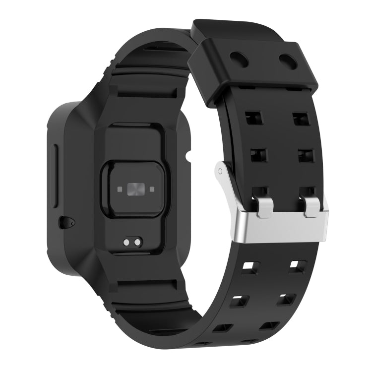 For Xiaomi Redmi Watch 2 Lite/Watch Lite 2/Watch Lite/Redmi Watch 2/Redmi Watch Silicone Integrated Watch Band(Black) - Watch Bands by buy2fix | Online Shopping UK | buy2fix