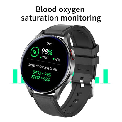 NORTH EDGE N34S 1.32 inch Screen Smart Watch Support Health Monitoring / Voice Assistant(Black) - Smart Watches by NORTH EDGE | Online Shopping UK | buy2fix