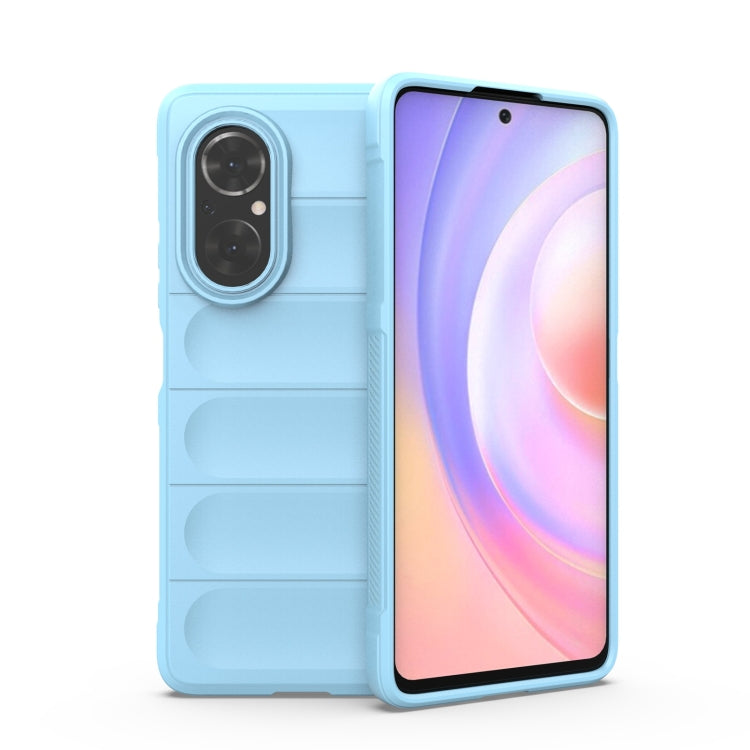 For Huawei Nova 9 SE/Honor 50 SE Magic Shield TPU + Flannel Phone Case(Light Blue) - Mobile Accessories by buy2fix | Online Shopping UK | buy2fix