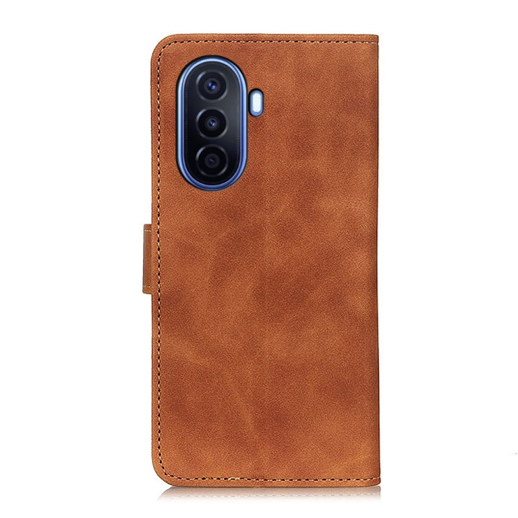 For Huawei nova Y70 KHAZNEH Retro Texture Horizontal Flip Leather Phone Case(Brown) - Mobile Accessories by buy2fix | Online Shopping UK | buy2fix