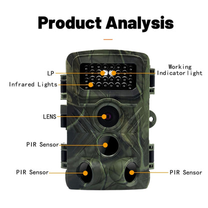 PR3000 2 Inch LCD Screen Infrared Night Vision Wildlife Hunting Trail Camera - Hunting Cameras by buy2fix | Online Shopping UK | buy2fix