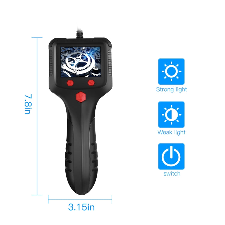 5.5mm Camera 2.4 inch HD Handheld Industrial Endoscope With LCD Screen, Length:5m - Consumer Electronics by buy2fix | Online Shopping UK | buy2fix