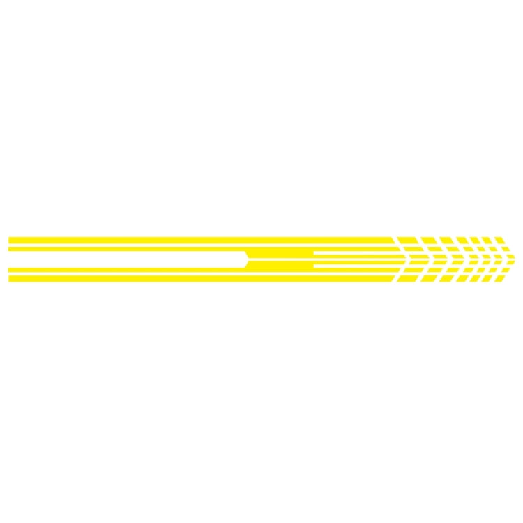 D-730 Stripe Pattern Car Modified Decorative Sticker(Yellow) - In Car by buy2fix | Online Shopping UK | buy2fix