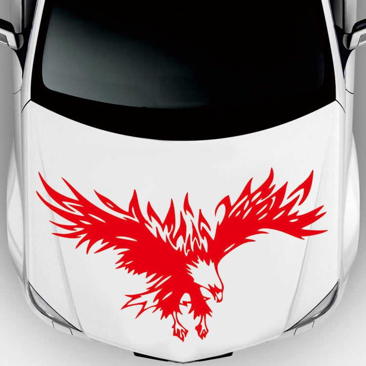 D-733 Eagle Pattern Car Modified Hood Decorative Sticker(Red) - In Car by buy2fix | Online Shopping UK | buy2fix