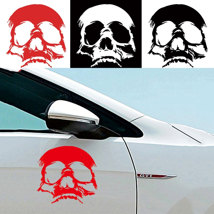 D-774 Evil Skull Pattern Car Modified Decorative Sticker(Red) - In Car by buy2fix | Online Shopping UK | buy2fix