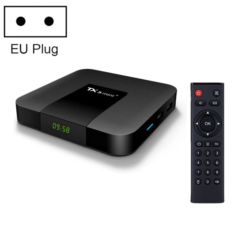 TX3 mini+  Android 11.0 Smart TV Box, Amlogic S905W2 Quad Core, Memory:2GB+16GB, 2.4GHz / 5GHz WiFi(EU Plug) - Consumer Electronics by buy2fix | Online Shopping UK | buy2fix