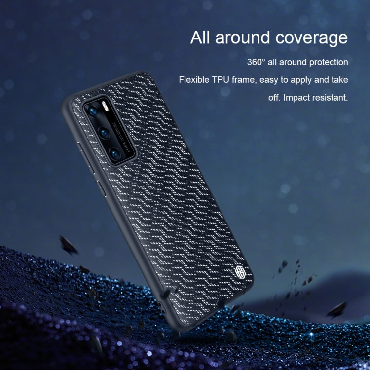 For Huawei P40 NILLKIN Glorious Series TPU + PC 3D Geometric Texture Reflective Mobile Phone Protective Case(Rainbow Light) - Huawei Cases by NILLKIN | Online Shopping UK | buy2fix