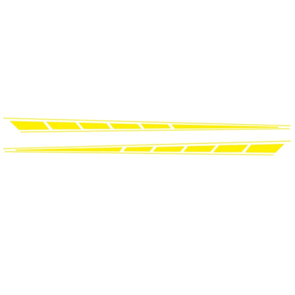 2 PCS/Set D-970 Checkered Flag Pattern Car Modified Decorative Sticker(Yellow) - In Car by buy2fix | Online Shopping UK | buy2fix