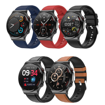 E300 1.32 Inch Screen TPU Watch Strap Smart Health Watch Supports Body Temperature Monitoring, ECG monitoring blood pressure(Black) - Smart Wear by buy2fix | Online Shopping UK | buy2fix