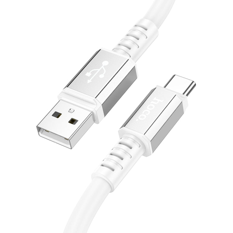 hoco X85 3A USB to USB-C / Type-C Strength Charging Data Cable，Length：1m(White) -  by hoco | Online Shopping UK | buy2fix