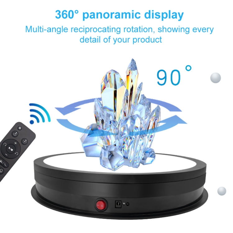 42cm LED Light Electric Rotating Display Stand Turntable, Power Plug:AU Plug(Black) - Camera Accessories by buy2fix | Online Shopping UK | buy2fix