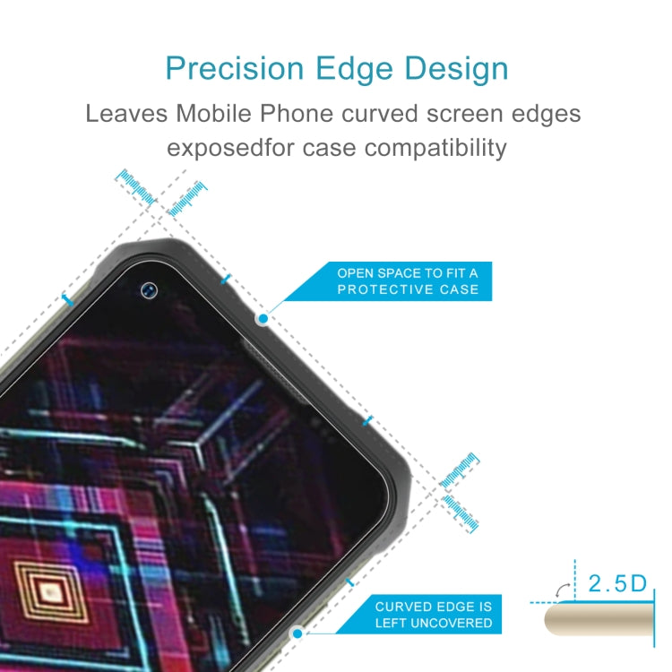 50 PCS 0.26mm 9H 2.5D Tempered Glass Film For Doogee V11 - For Doogee by buy2fix | Online Shopping UK | buy2fix