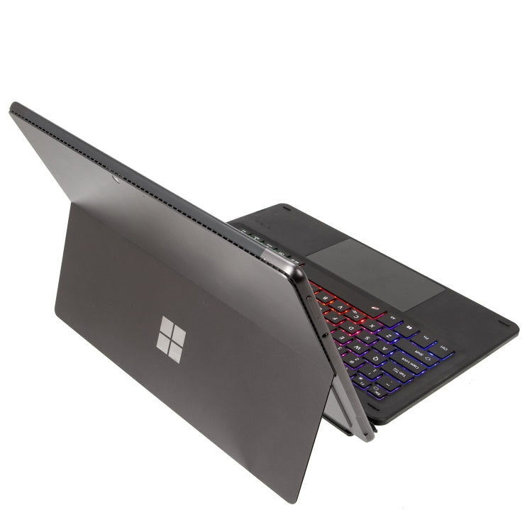 For Microsoft Surface Pro 8/Pro X KF17S Tri-color Backlit Touch Bluetooth Keyboard - Mobile Accessories by buy2fix | Online Shopping UK | buy2fix