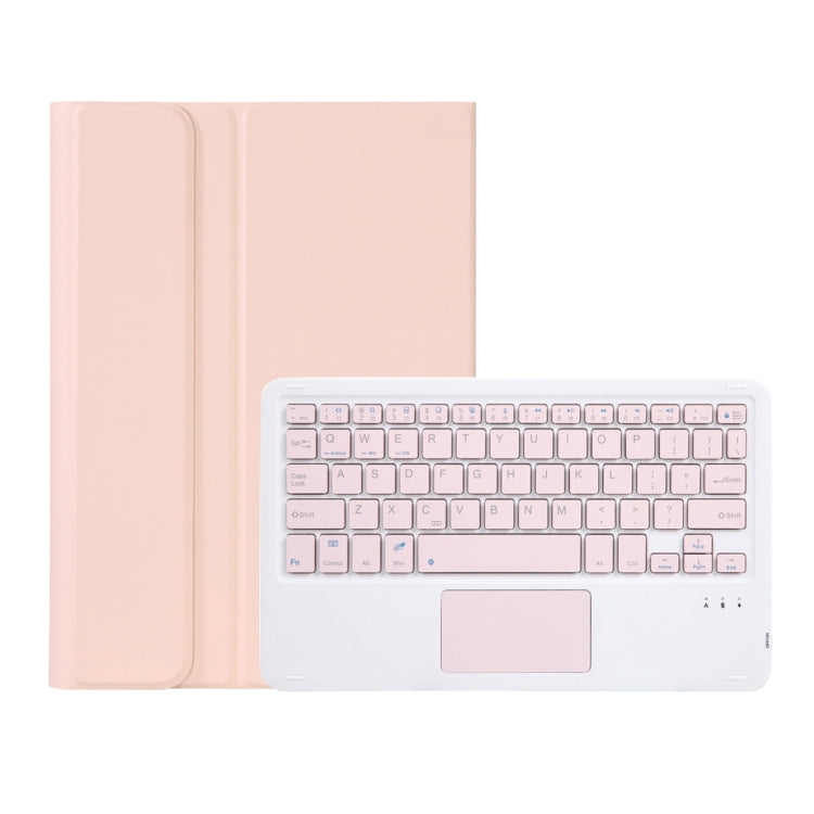 OP12-A Lambskin Texture Ultra-thin Bluetooth Keyboard Leather Case with Touchpad For OPPO Pad Air 10.4 inch(Pink) - Others Keyboard by buy2fix | Online Shopping UK | buy2fix