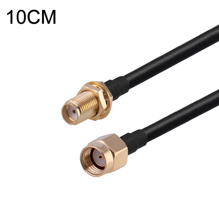 RP-SMA Male to SMA Female RG174 RF Coaxial Adapter Cable, Length: 10cm - Connectors by buy2fix | Online Shopping UK | buy2fix