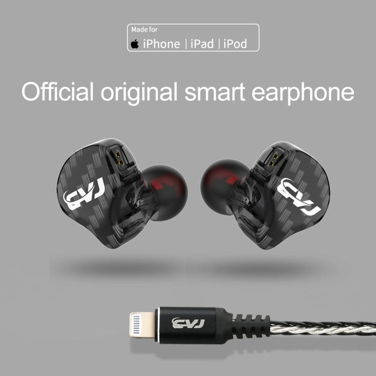 CVJ-CVM Dual Magnetic Ring Iron Hybrid Drive Fashion In-Ear Wired Earphone With Mic Version(White) - In Ear Wired Earphone by CVJ | Online Shopping UK | buy2fix
