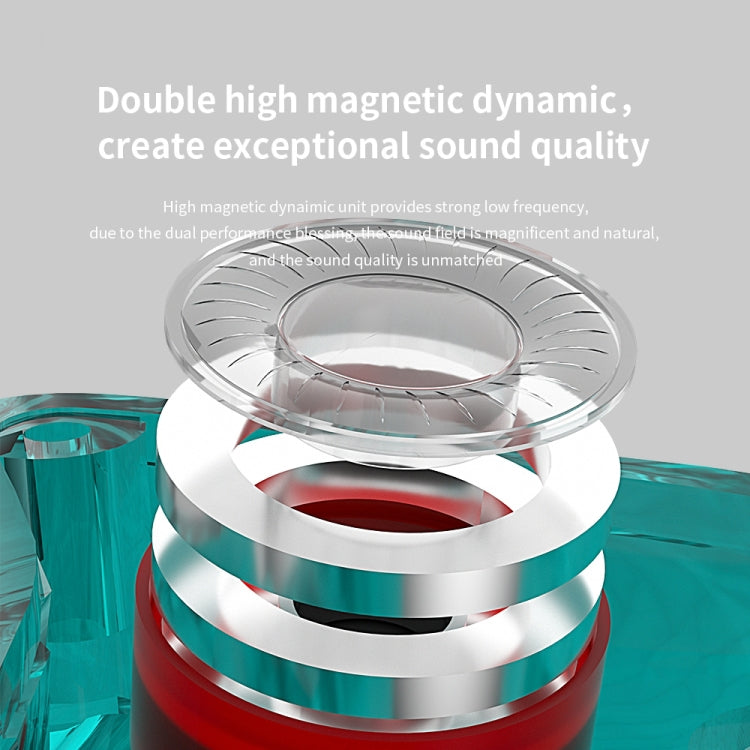 CVJ Demon Double Dynamic Coil HiFi Music Wired Earphone No Mic(Silver) - In Ear Wired Earphone by CVJ | Online Shopping UK | buy2fix