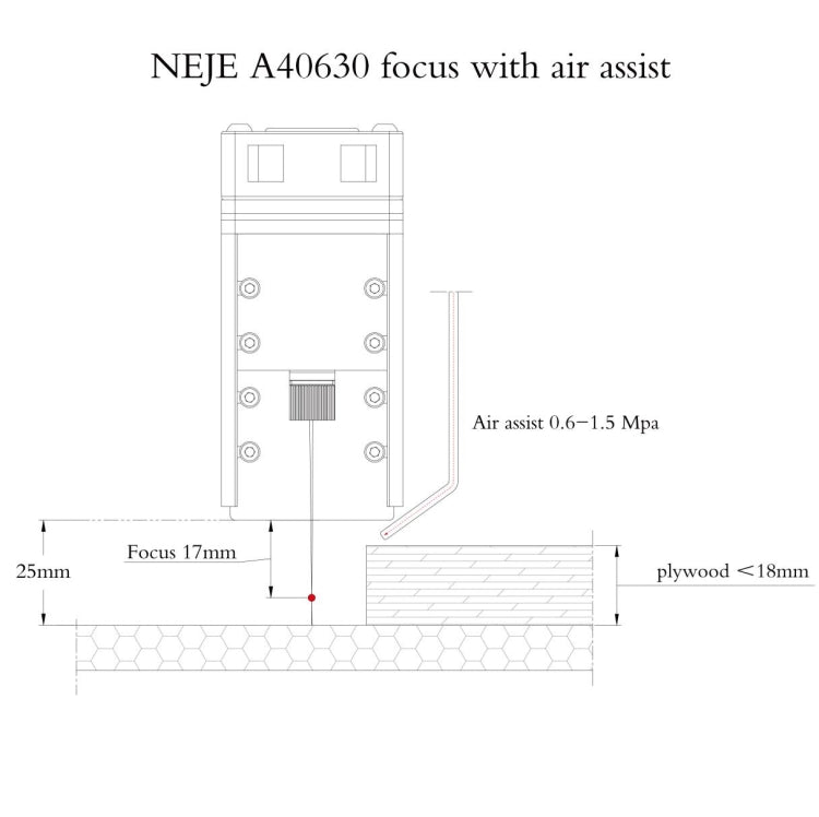 NEJE MASTER 3 Plus Laser Engraver with A40630 Laser Module(EU Plug) - DIY Engraving Machines by NEJE | Online Shopping UK | buy2fix