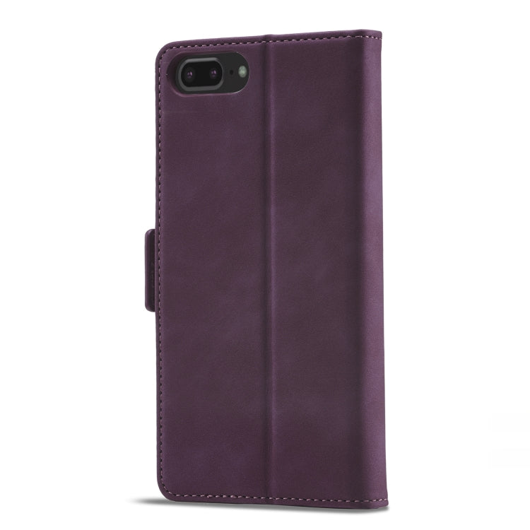 For iPhone SE 2022 / SE 2020 / 8 / 7 Forwenw Dual-side Buckle Leather Phone Case(Wine Red) - iPhone SE 2022 / 2020 / 8 / 7 Cases by Forwenw | Online Shopping UK | buy2fix