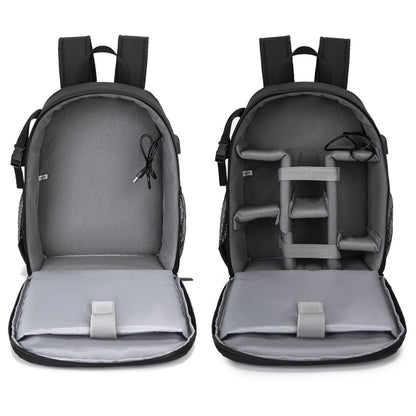 CADeN D6 IV Expandable Camera Backpack Shoulders Camera Lens Bag, Size:32 x 18 x 42cm(Black) - Camera Accessories by CADeN | Online Shopping UK | buy2fix