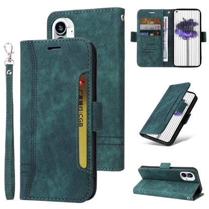 For Nothing Phone 1 BETOPNICE Dual-side Buckle Leather Phone Case(Green) - More Brand by BETOPNICE | Online Shopping UK | buy2fix