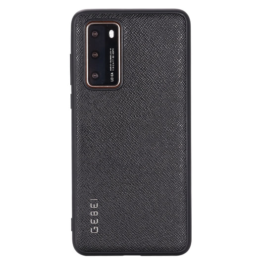 For Huawei P40 GEBEI Full-coverage Shockproof Leather Protective Case(Black) - Huawei Cases by GEBEI | Online Shopping UK | buy2fix