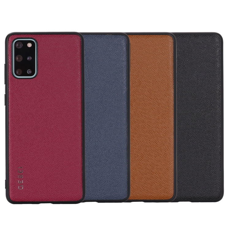 For Galaxy S20 Ultra GEBEI Full-coverage Shockproof Leather Protective Case(Brown) - Galaxy Phone Cases by GEBEI | Online Shopping UK | buy2fix