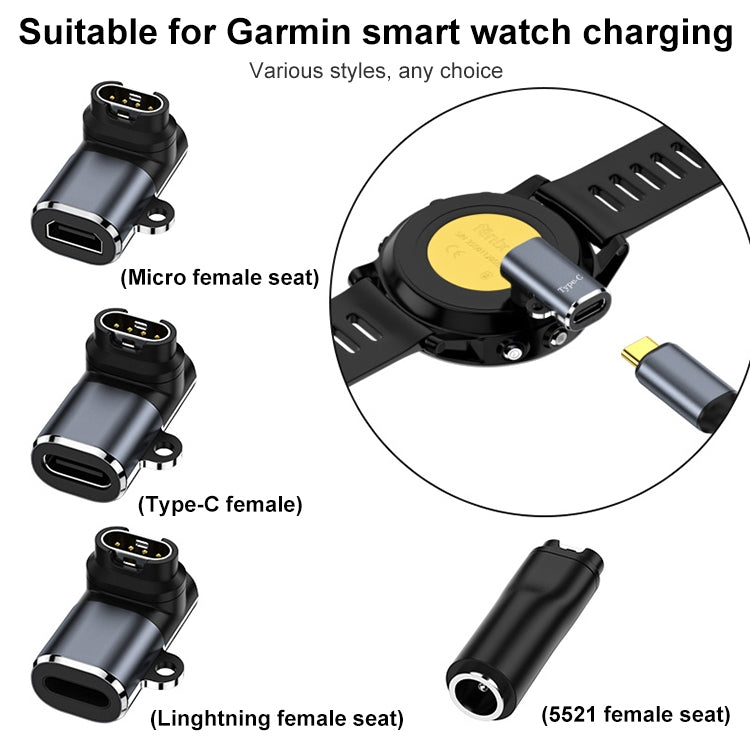 For Garmin Watch Charging Adapter, Interface:Micro USB Straight - Smart Wear by buy2fix | Online Shopping UK | buy2fix