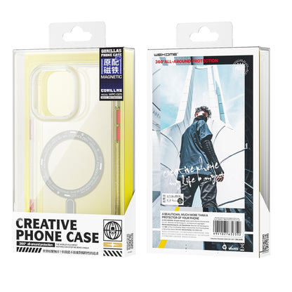 For iPhone 14 WEKOME Gorillas Clear Magsafe Phone Case(Transparent) - iPhone 14 Cases by WK | Online Shopping UK | buy2fix