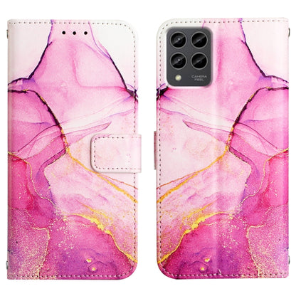 For T-Mobile Revvl 6 Pro 5G PT003 Marble Pattern Flip Leather Phone Case(Pink Purple Gold LS001) - More Brand by buy2fix | Online Shopping UK | buy2fix