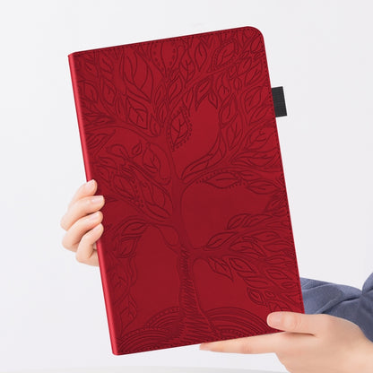 For Xiaomi Redmi Pad 10.61 Life Tree Series Horizontal Flip Leather Case with Holder(Red) - Mobile Accessories by buy2fix | Online Shopping UK | buy2fix