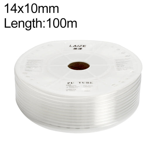 LAIZE Pneumatic Compressor Air Flexible PU Tube, Specification:14x10mm, 100m(Transparent) -  by LAIZE | Online Shopping UK | buy2fix