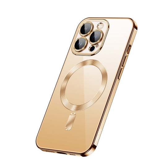 For iPhone 14 Pro SULADA Plating TPU Shockproof Phone Soft Case(Gold) - iPhone 14 Pro Cases by SULADA | Online Shopping UK | buy2fix