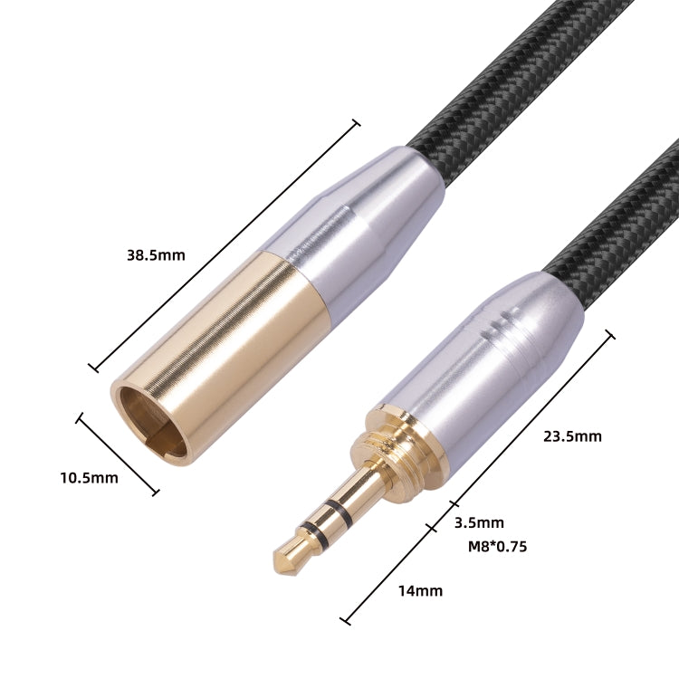 SB423M120-03 3.5mm Male to Mini XLR 3pin Male Audio Cable, Length: 30cm - Consumer Electronics by buy2fix | Online Shopping UK | buy2fix