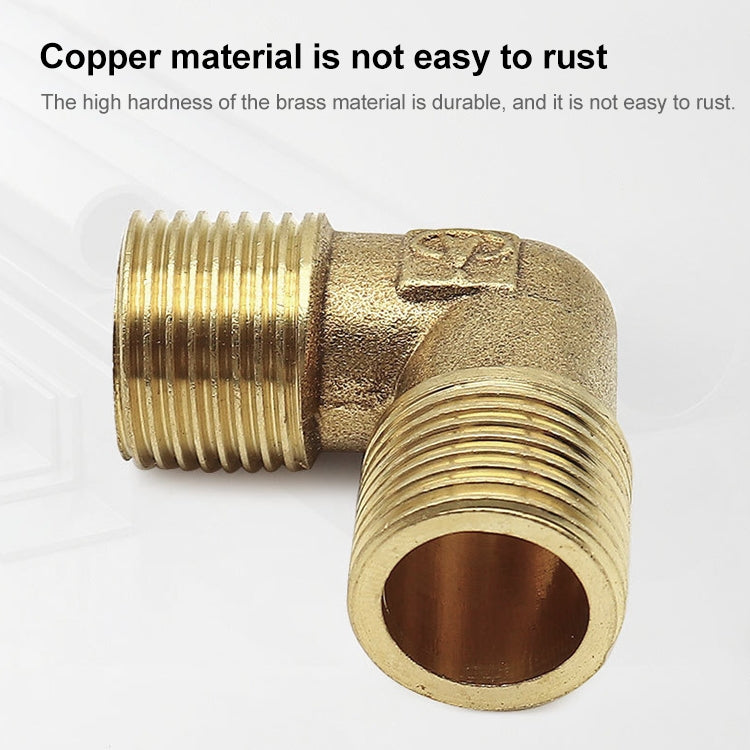 LAIZE External Thread Plumbing Copper Pipe Fittings, Caliber:4 Point(Elbow) -  by LAIZE | Online Shopping UK | buy2fix