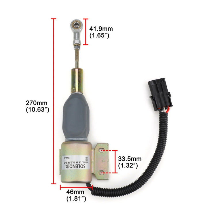 For Cummins / Hyundai Eengine Shutdown Solenoid Valve SA-4756-24 3932530 - In Car by buy2fix | Online Shopping UK | buy2fix