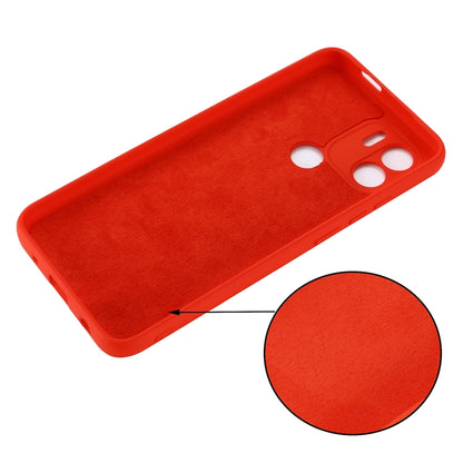 For Xiaomi Redmi A1+ / A2+ / Poco C50 Solid Color Liquid Silicone Shockproof Full Coverage Phone Case(Red) - Xiaomi Cases by buy2fix | Online Shopping UK | buy2fix