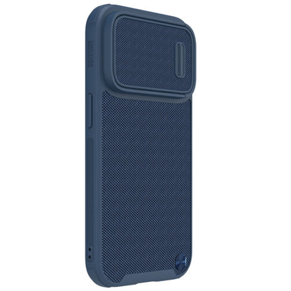 For iPhone 14 Pro NILLKIN Texture MagSafe Camshield PC + TPU Phone Case(Blue) - iPhone 14 Pro Cases by NILLKIN | Online Shopping UK | buy2fix