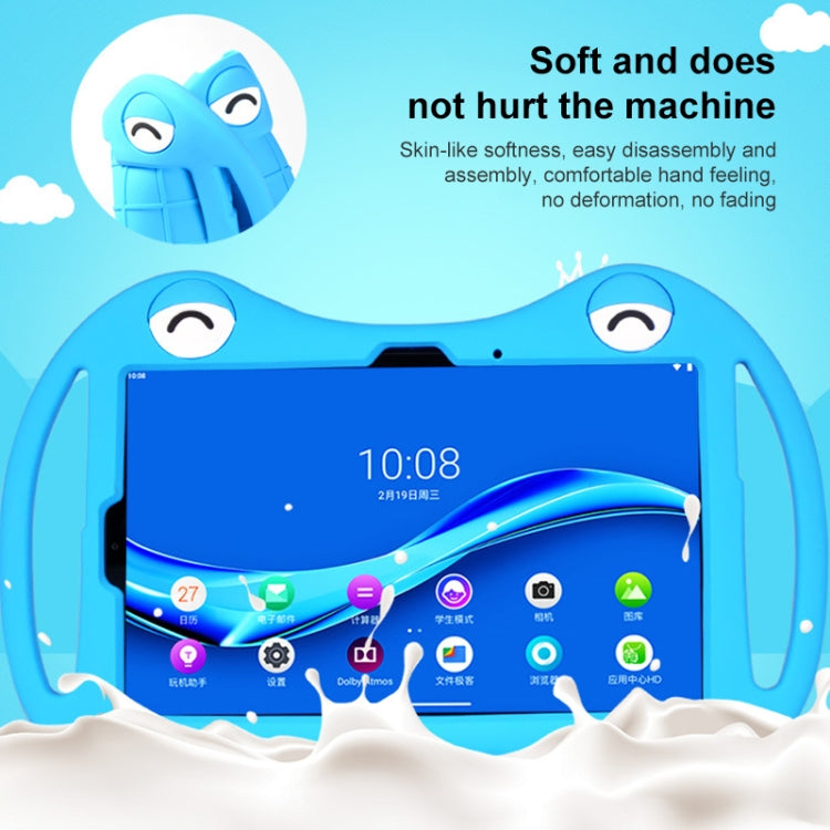 For TCL 10 TabMax 4G 9295G Cartoon Silicone Shockproof Protective Tablet Case(Blue) - Others by buy2fix | Online Shopping UK | buy2fix