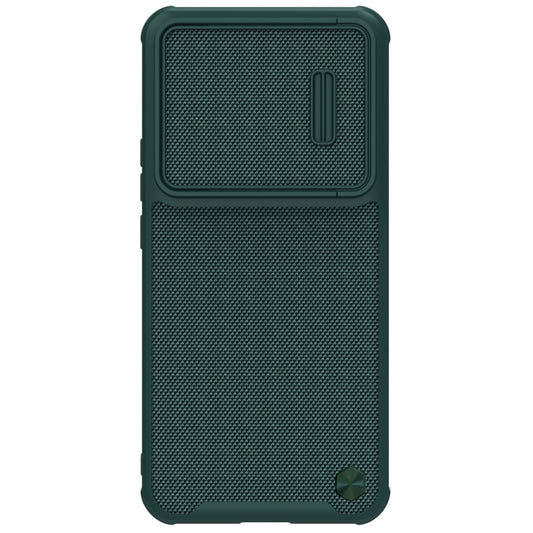 For Xiaomi 12T Pro NILLKIN 3D Textured Camshield PC + TPU Phone Case(Green) - Xiaomi Cases by NILLKIN | Online Shopping UK | buy2fix