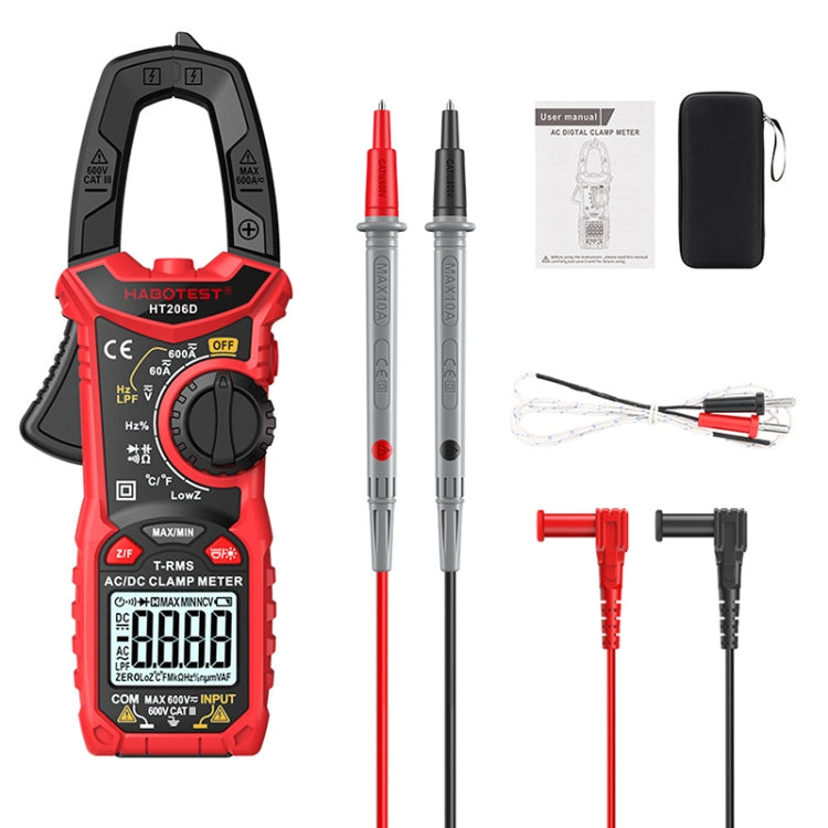 HABOTEST HT206D Clamp Type High Precision Digital Multimeter - Digital Multimeter by HABOTEST | Online Shopping UK | buy2fix