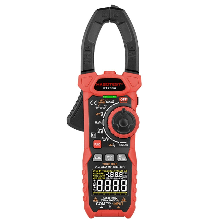 HABOTEST HT208A 1000A Clamp Multi-Function Anti-burning Digital Multimeter - Digital Multimeter by HABOTEST | Online Shopping UK | buy2fix