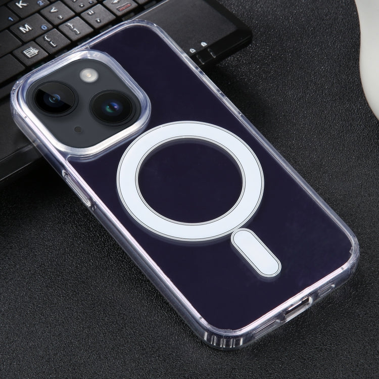 For iPhone 14 Plus GEBEI MagSafe Magnetic Transparent Phone Case (Transparent) - iPhone 14 Plus Cases by GEBEI | Online Shopping UK | buy2fix