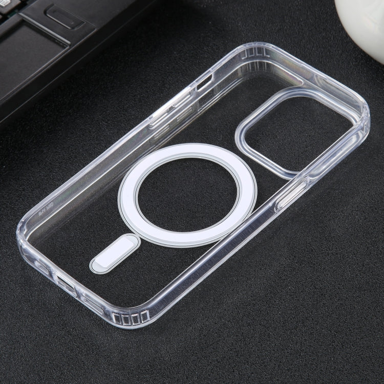 For iPhone 14 Plus GEBEI MagSafe Magnetic Transparent Phone Case (Transparent) - iPhone 14 Plus Cases by GEBEI | Online Shopping UK | buy2fix